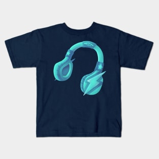 Aquamarine headset Kids T-Shirt